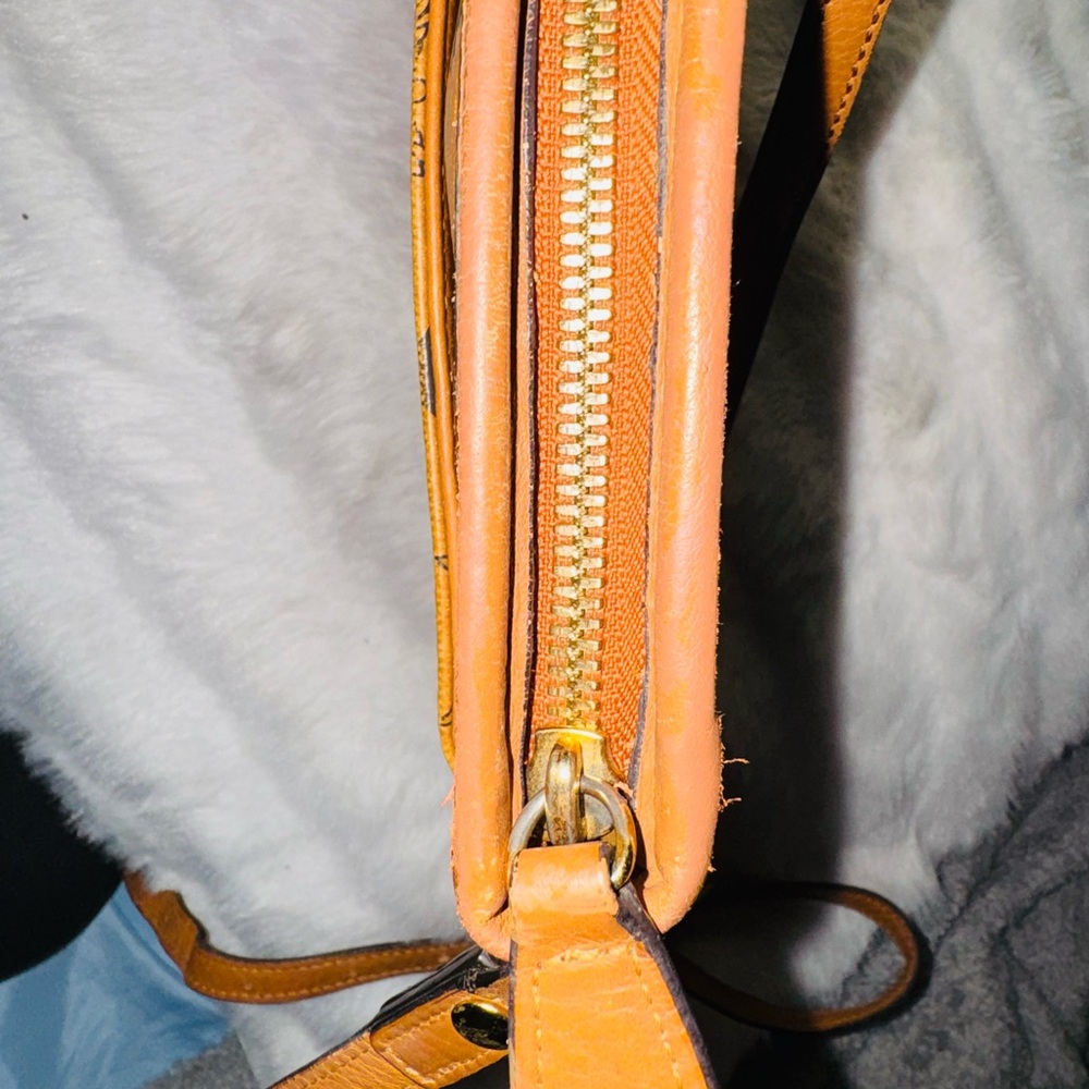 MCM Cognac Visetos Monogram Crossbody Bag - Picture 8 of 15